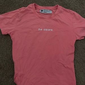 Dutch bros be aware pink tee